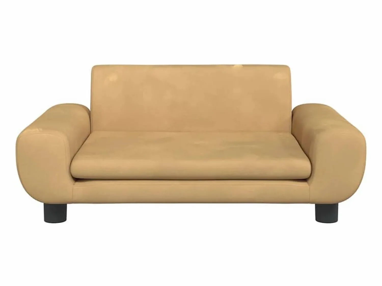 Discount Cama para perros de terciopelo marrón 70x45x33 cm Cama De Animales De Compañía