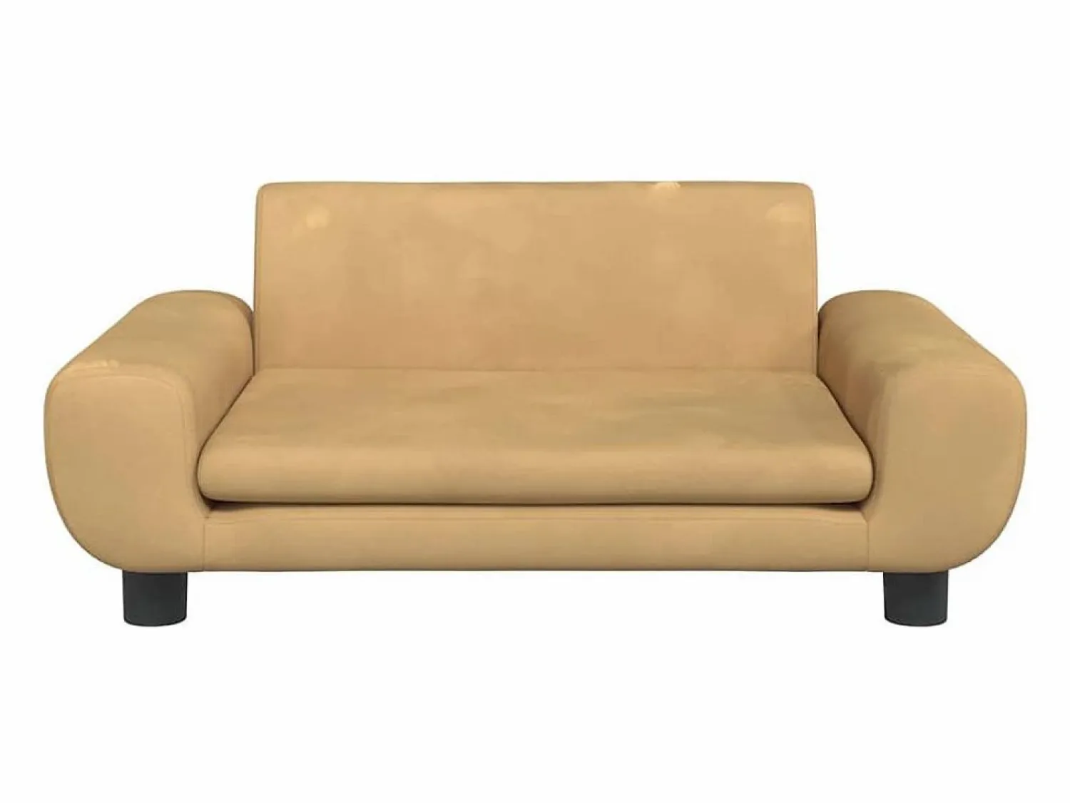Discount Cama para perros de terciopelo marrón 70x45x33 cm Cama De Animales De Compañía