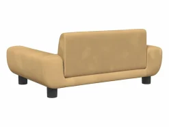 Discount Cama para perros de terciopelo marrón 70x45x33 cm Cama De Animales De Compañía