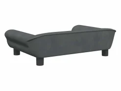 Sale Clicnbuy Cama para perros de terciopelo oscuro 70x48x22 cm Gris