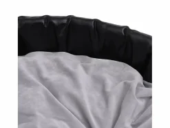 Discount Cama para perros felpa y cuero sintético gris 90x79x20 cm Cama De Animales De Compañía