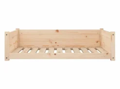 Clearance Clicnbuy Cama para perros madera maciza de pino 95,5x65,5x28 cm Marru00f3n