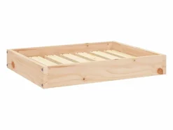 Clearance Cama para perros madera maciza de pino 61,5x49x9 cm Cama De Animales De Compañía
