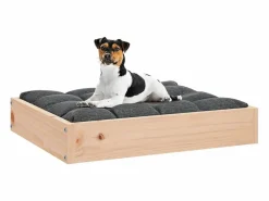 Outlet Cama para perros madera maciza de pino 51,5x44x9 cm Cama De Animales De Compañía