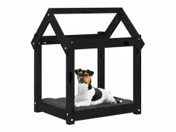 Discount Cama para perros madera maciza de pino 61x50x70 cm Cama De Animales De Compañía