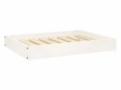 Clicnbuy Cama para perros madera maciza de pino 71,5x54x9 cm
