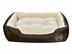 Clicnbuy Cama para perros marrón y beige XXL