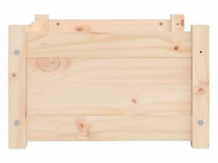 Clicnbuy Cama para perros 55,5x45,5x28 cm de madera maciza de pino