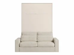 Online Cama plegable 140 x 200 cm apertura manual con leds + colchón + sofá - RAPILI Cama Abatible
