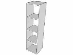 Les Tendances Cama plegable con columna contenedor y muebles altos de fresno , Kanto 160x190 cm