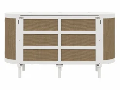 Merax Cama plegable infantil - 140 x 200 cm - con compartimentos de almacenaje - diseño de ratán y madera -