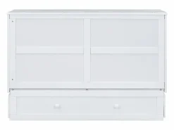 Merax Cama plegable móvil - 140 x 200 cm - convertible en cama - con cajones y estante - pino y MDF -