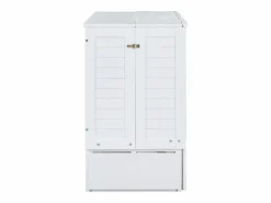 Merax Cama plegable móvil - 140 x 200 cm - convertible en cama - con cajones y estante - pino y MDF -