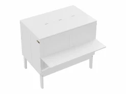 Cama plegable vertical 90 x 200 cm con somier, madera contrachapada + MDF, (sin colchón) Cama Abatible