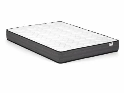 Vente-unique Cama Queen size de 160 x 200 cm en terciopelo con colchón - LIVAYA