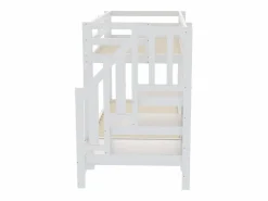 Best Cama superpuesta infantil 90 x 200 cm - con escalera de almacenamiento - con 3 cajones - con cama nido - ​ (colchón no incluido) Cama Litera