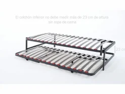 Hot Cama supletoria 105x190cm | PIKOLIN | Somier Nido+patas | Invitados Somier Con Canapé