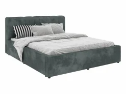 New Cama tapizada Almo haaus, 200 x 160 cm, Menta Verde claro