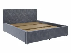 Discount Cama tapizada Fargo haaus, 200 x 160 cm, Gris claro