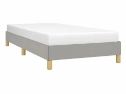 Cama 90x190 cm de tela claro ES45472