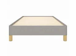 Cama 90x190 cm de tela claro ES45472