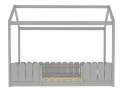 New Cama-cabina para niños - 90 x 200 cm - madera maciza - barrera y somier - Cama Montessori