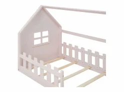 Best Cama-cabina para niños 90x200 cm - con forma de casita - en madera de pino y MDF - Cama Montessori
