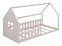 Best Cama-cabina para niños 90x200 cm - con forma de casita - en madera de pino y MDF - Cama Montessori