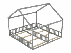 Online Camarote para 2 niños 90x200cm - camas planas modelos casa camas 2 plazas 2 en 1 - Cama Montessori