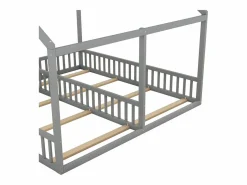 Online Camarote para 2 niños 90x200cm - camas planas modelos casa camas 2 plazas 2 en 1 - Cama Montessori