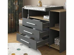 Sale Vicco Cambiador antracita/roble dorado 143.2x53.1x93 oskar Gris antracita