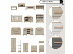 Discount Cambiador /artesano 133x70x98 malia Mueble De Bebé