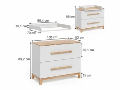 Vicco Cambiador /artesano 108x70x98 malia