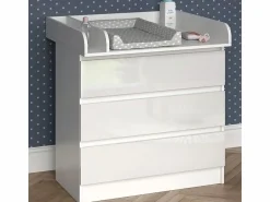 New Vicco Cambiador / alto brillo 80x76x87 emma Blanco