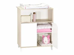 Discount Cambiador de madera para bebés Beige