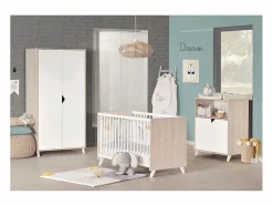 Discount Cambiador de madera para bebés Beige