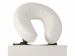 Online Camilla de masaje plegable de 4 zonas con estructura de acero inoxidable color blanco crema 02_0001877 Camilla De Masaje