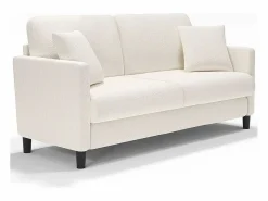 DripeX Canapé 2 plazas en Tejido de felpa teddy con 2 Almohadas - - 148 x 89 x 79cm