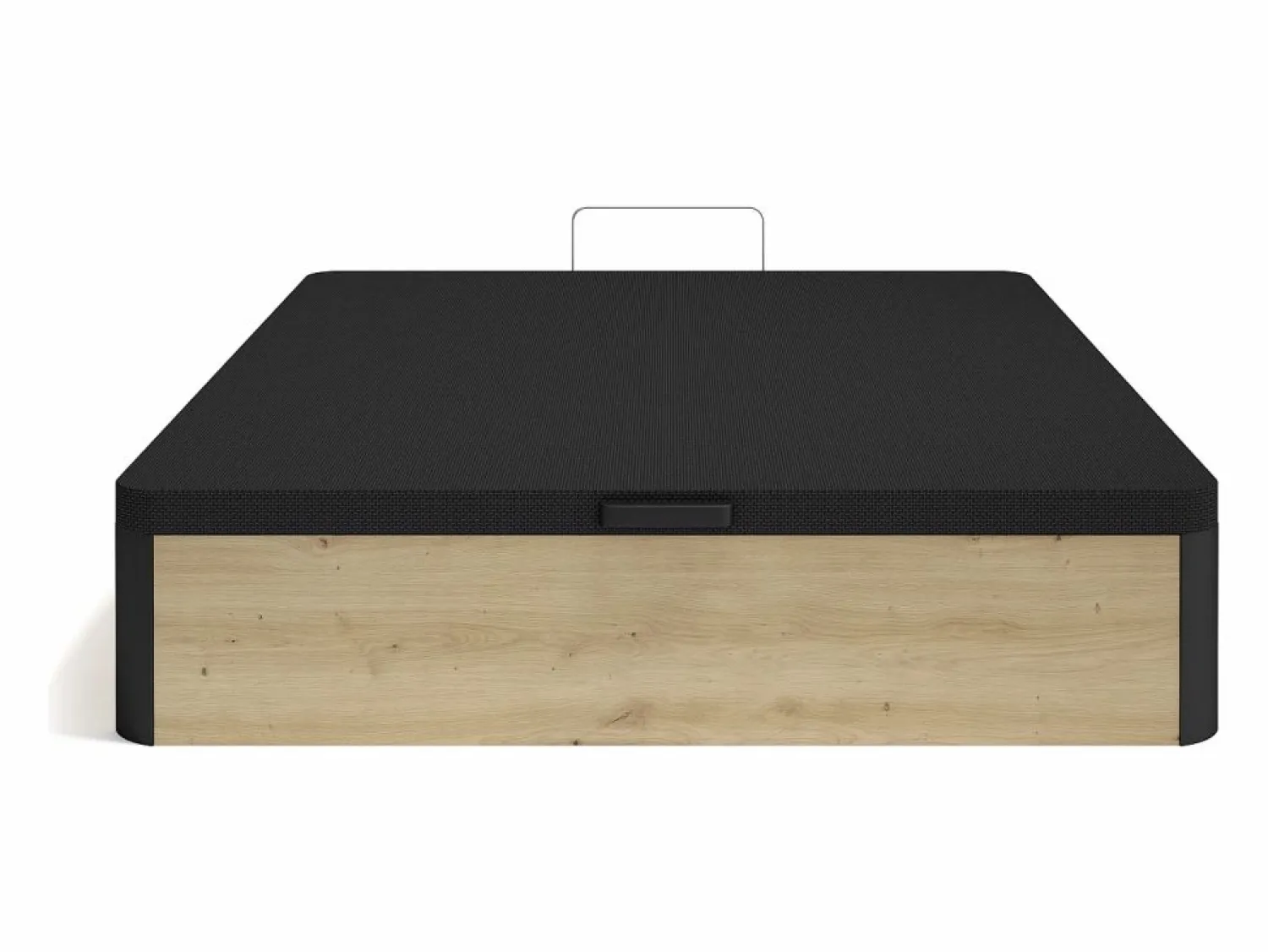 Discount Canapé abatible 140 x 190 cm - Natural claro y negro - NAMOSI de YSMÉE Somier Con Canapé|Somier - 140X190Cm