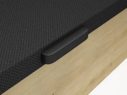 Discount Canapé abatible 140 x 190 cm - Natural claro y negro - NAMOSI de YSMÉE Somier Con Canapé|Somier - 140X190Cm