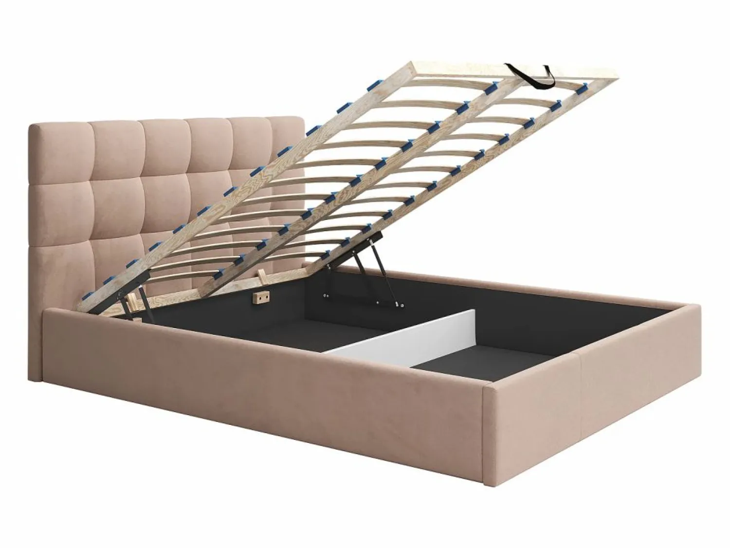 Vente-unique Canapé abatible 160 x 200 cm de terciopelo color - MIRDAL