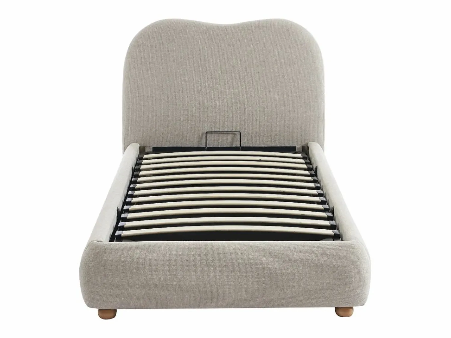 Clearance Canapé abatible 90 x 190 cm de tela color + colchón - VANARI Cama Con Canapé|Cama Con Almacenaje