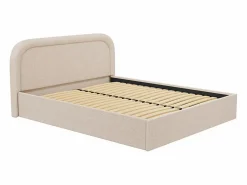 Hot Canapé abatible 140 x 190 cm de tela bouclette - FIREZA II Cama Con Canapé