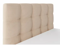 Discount Vente-unique Canapé abatible 140 x 190 cm de terciopelo en color - MIRDAL Beige