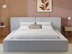Vente-unique Canapé abatible 180 x 200 cm de pana + colchón - TIMANO