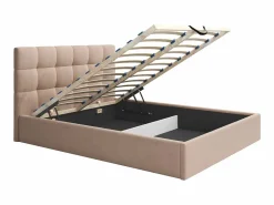 Vente-unique Canapé abatible 160 x 200 cm de terciopelo color con colchón - MIRDAL