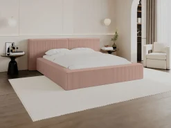 Discount Canapé abatible 180 x 200 cm de pana + colchón - TIMANO Cama Terciopelo