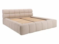 Vente-unique Canapé abatible 160 x 200 cm de tela color - FORVIK