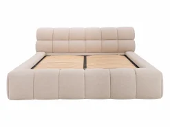 Vente-unique Canapé abatible 160 x 200 cm de tela color - FORVIK