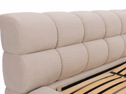 Vente-unique Canapé abatible 180 x 200 cm de tela color + colchón - FORVIK II